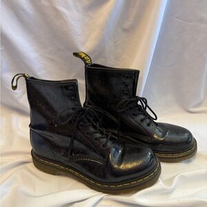 Dr. Martens Black Leather Lace-Up Boots